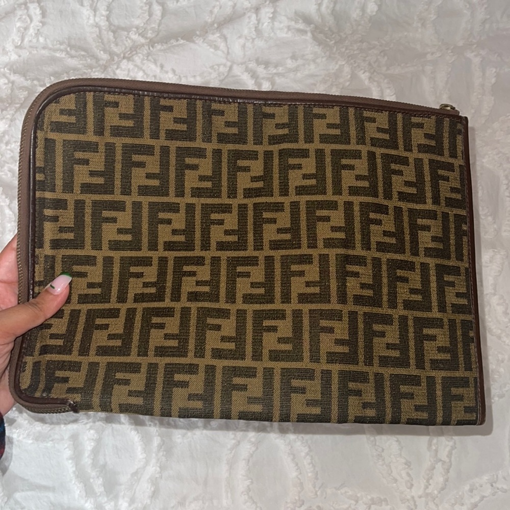 Fendi portfolio can also be used as a clutch or iPad case